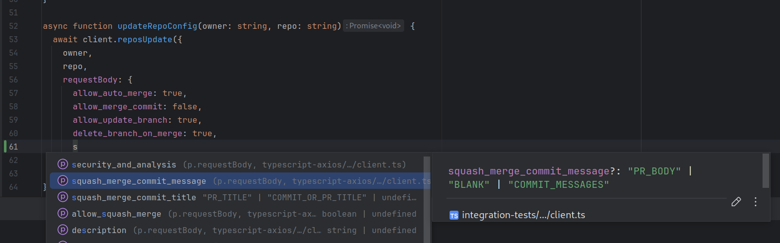 Github API Example